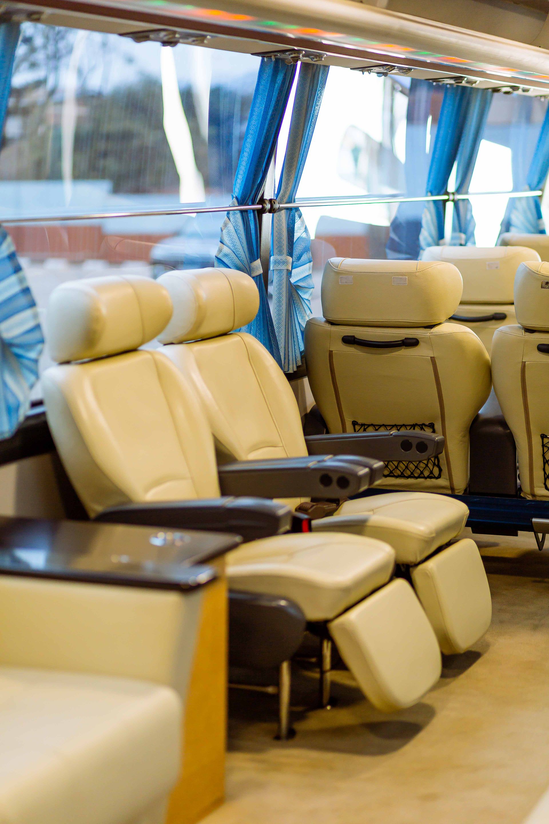 Interior em couro premium